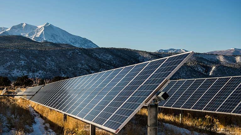 Solar panels in Colorado